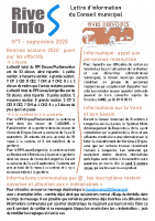 Rives Infos n°7 – septembre 2020