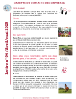 Gazette Domaine4rivières n°4 avril2025